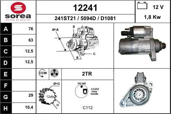 EAI 12241 - Démarreur cwaw.fr