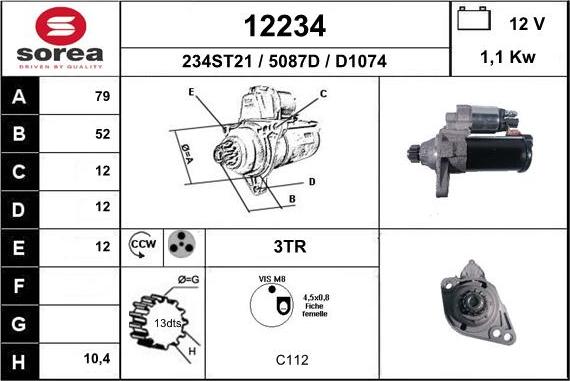 EAI 12234 - Démarreur cwaw.fr