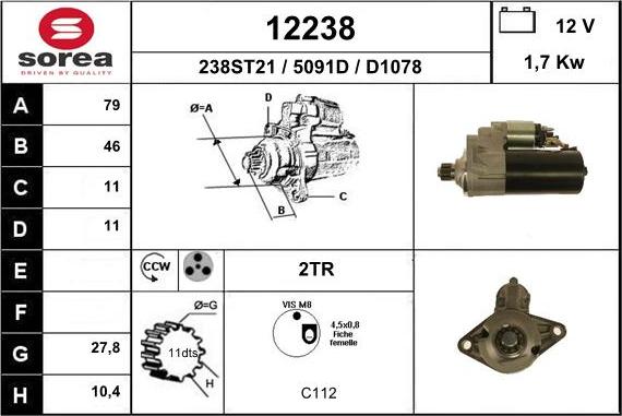 EAI 12238 - Démarreur cwaw.fr