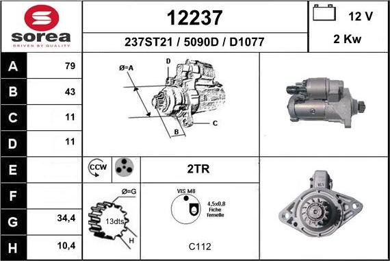 EAI 12237 - Démarreur cwaw.fr