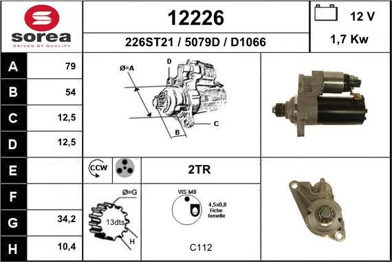 EAI 12226 - Démarreur cwaw.fr