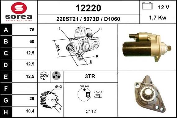 EAI 12220 - Démarreur cwaw.fr