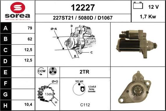 EAI 12227 - Démarreur cwaw.fr