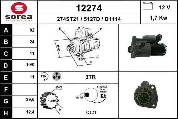 EAI 12274 - Démarreur cwaw.fr