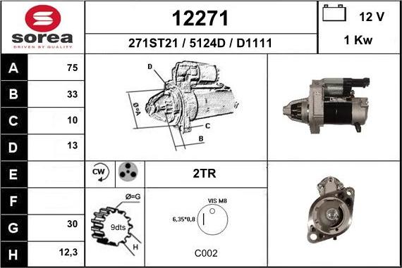 EAI 12271 - Démarreur cwaw.fr