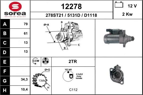 EAI 12278 - Démarreur cwaw.fr