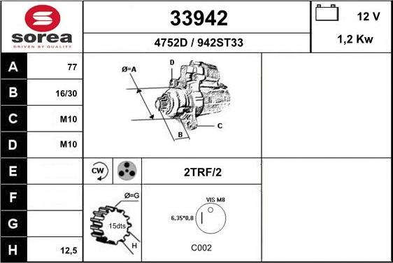 EAI 33942 - Démarreur cwaw.fr