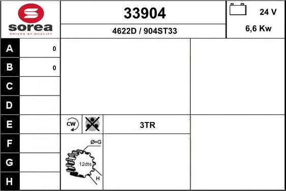 EAI 33904 - Démarreur cwaw.fr