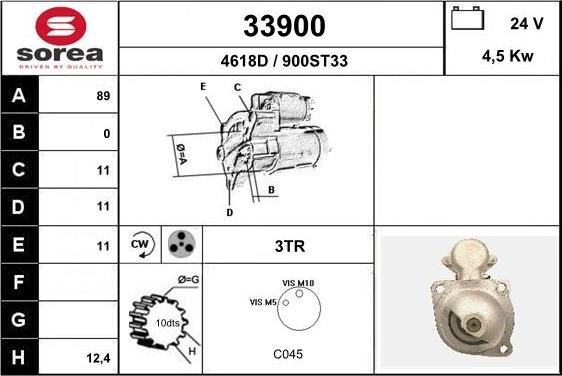 EAI 33900 - Démarreur cwaw.fr