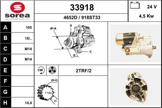 EAI 33918 - Démarreur cwaw.fr