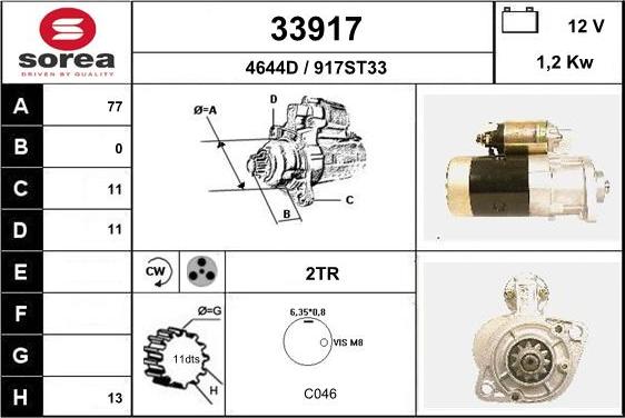 EAI 33917 - Démarreur cwaw.fr