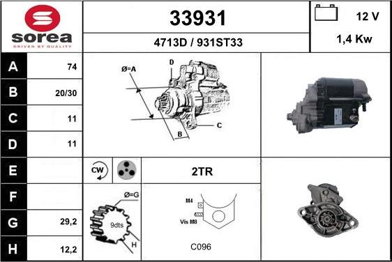 EAI 33931 - Démarreur cwaw.fr