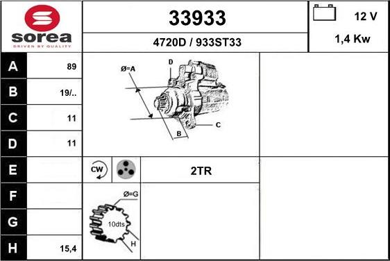 EAI 33933 - Démarreur cwaw.fr