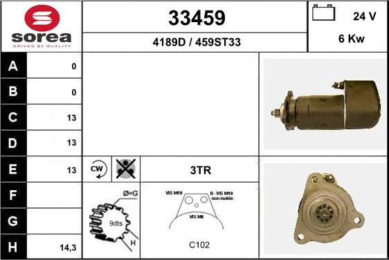 EAI 33459 - Démarreur cwaw.fr