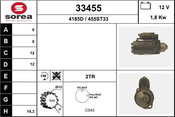 EAI 33455 - Démarreur cwaw.fr