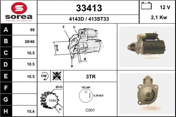 EAI 33413 - Démarreur cwaw.fr