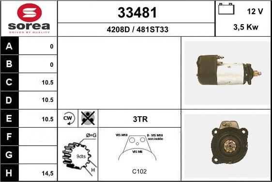 EAI 33481 - Démarreur cwaw.fr