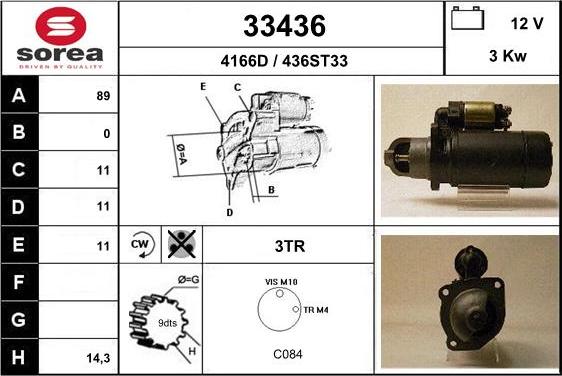 EAI 33436 - Démarreur cwaw.fr