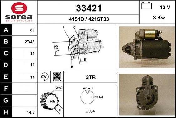 EAI 33421 - Démarreur cwaw.fr