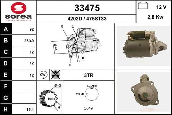 EAI 33475 - Démarreur cwaw.fr