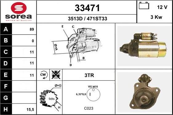 EAI 33471 - Démarreur cwaw.fr