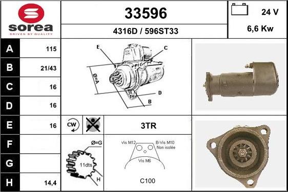 EAI 33596 - Démarreur cwaw.fr