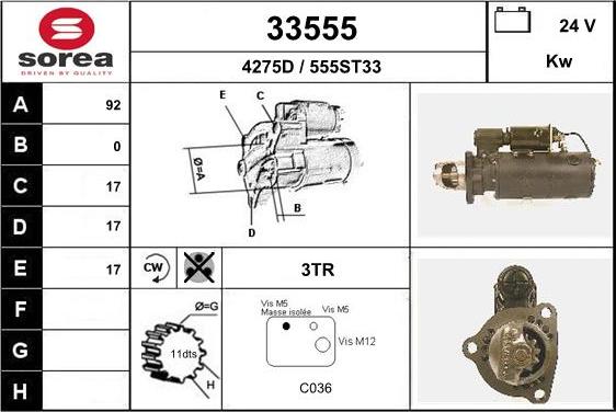 EAI 33555 - Démarreur cwaw.fr