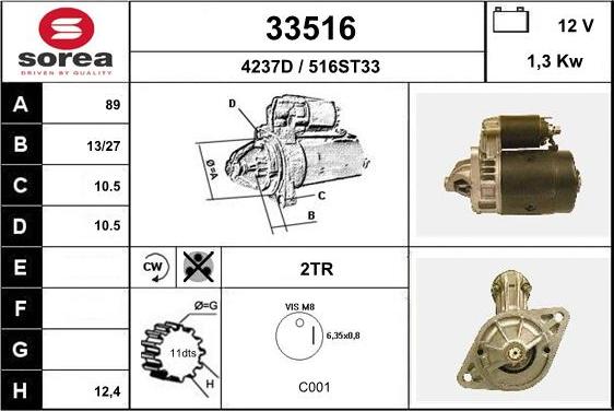 EAI 33516 - Démarreur cwaw.fr