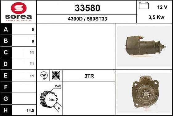 EAI 33580 - Démarreur cwaw.fr