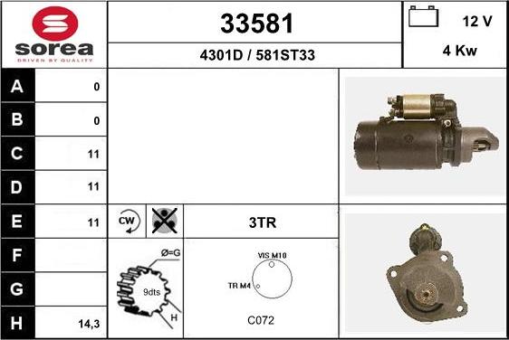 EAI 33581 - Démarreur cwaw.fr