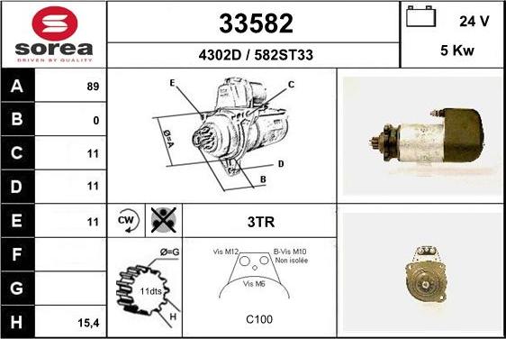 EAI 33582 - Démarreur cwaw.fr