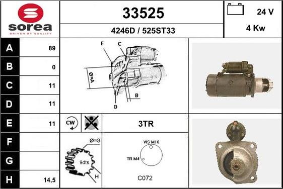 EAI 33525 - Démarreur cwaw.fr