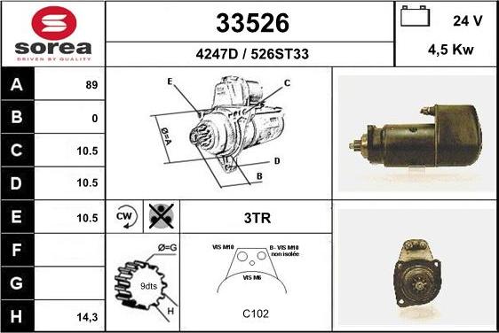 EAI 33526 - Démarreur cwaw.fr