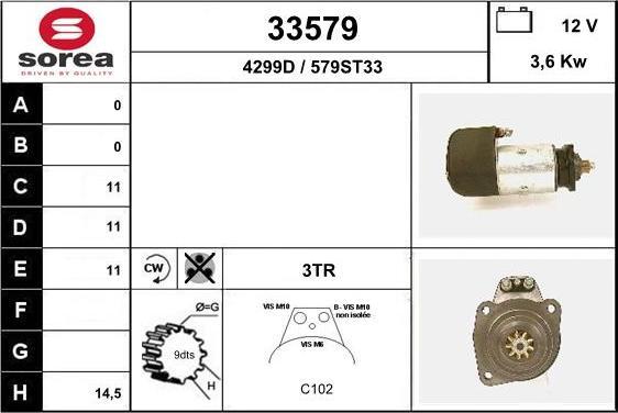 EAI 33579 - Démarreur cwaw.fr