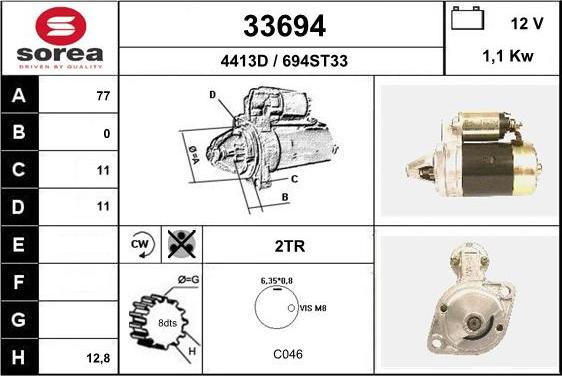 EAI 33694 - Démarreur cwaw.fr