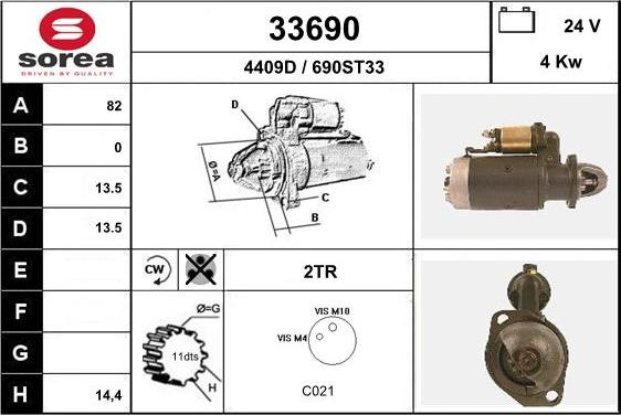 EAI 33690 - Démarreur cwaw.fr