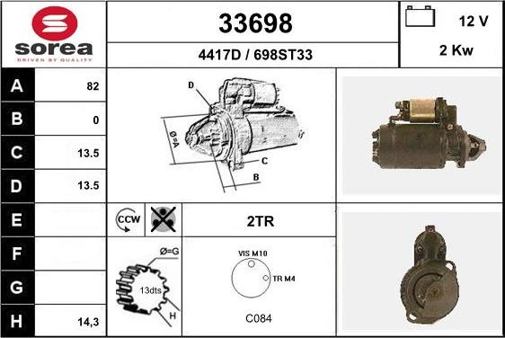 EAI 33698 - Démarreur cwaw.fr