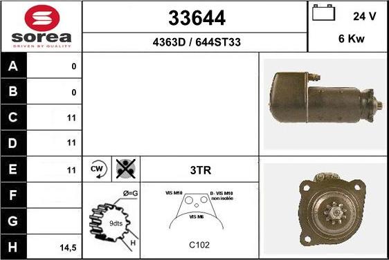 EAI 33644 - Démarreur cwaw.fr