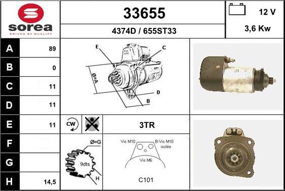 EAI 33655 - Démarreur cwaw.fr