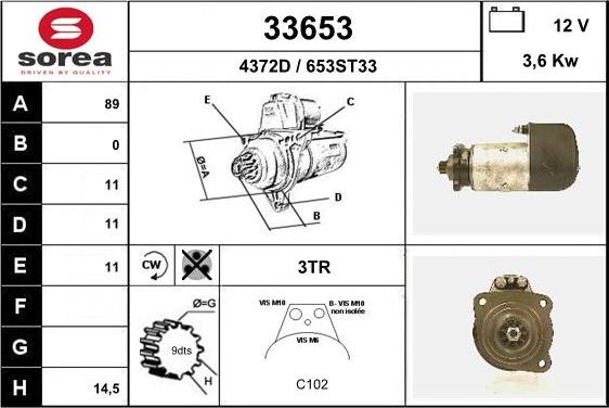 EAI 33653 - Démarreur cwaw.fr