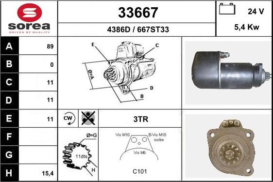 EAI 33667 - Démarreur cwaw.fr