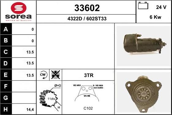 EAI 33602 - Démarreur cwaw.fr