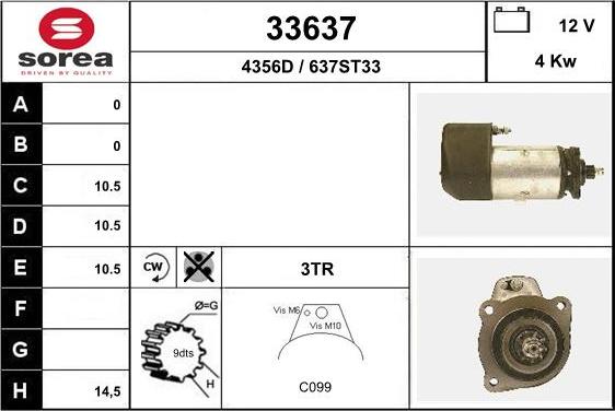 EAI 33637 - Démarreur cwaw.fr