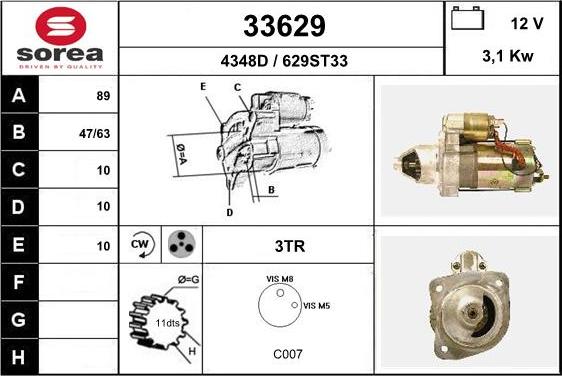 EAI 33629 - Démarreur cwaw.fr