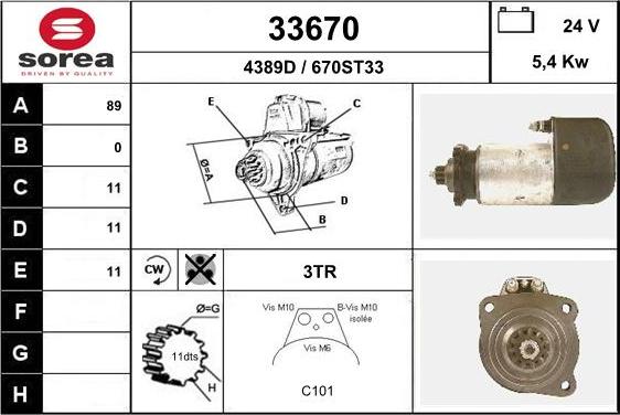 EAI 33670 - Démarreur cwaw.fr