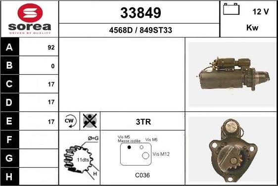 EAI 33849 - Démarreur cwaw.fr