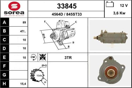 EAI 33845 - Démarreur cwaw.fr