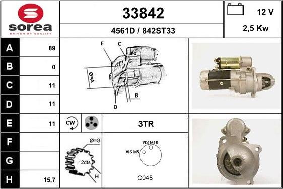 EAI 33842 - Démarreur cwaw.fr