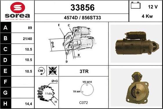 EAI 33856 - Démarreur cwaw.fr