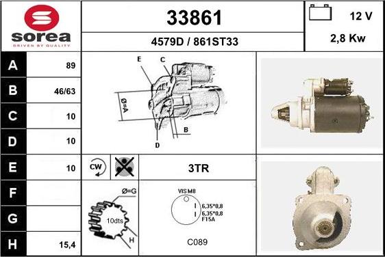 EAI 33861 - Démarreur cwaw.fr